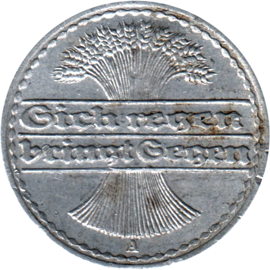 50 Reichspfennigs, 1919 Obverse
