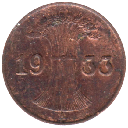 1 Reichspfennig, 1933 Obverse