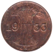 Preview 1 Reichspfennig, 1933 obverse