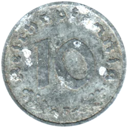 Preview 10 Reichspfennigs, 1940 reverse