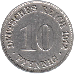 Preview 10 Reichspfennigs, 1912 reverse