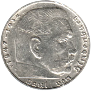 Preview 2 Reichsmarks, 1938 obverse