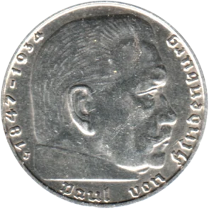 Preview 2 Reichsmarks, 1937 obverse