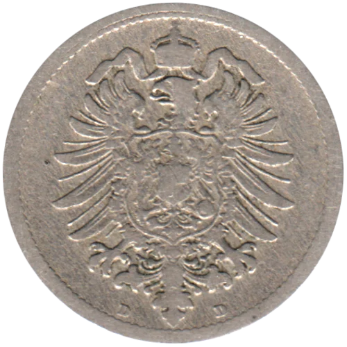 10 Reichspfennigs, 1889 Obverse