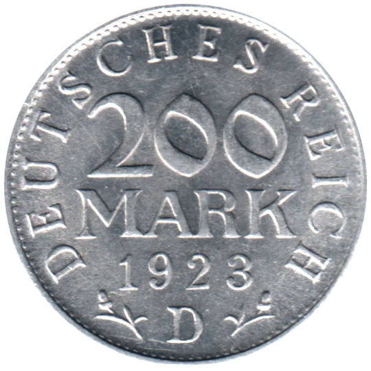 200 Reichsmarks, 1923 Reverse