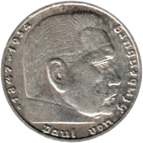 Preview 2 Reichsmarks, 1937 obverse