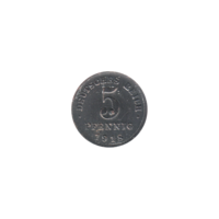 Preview 5 Reichspfennigs, 1918 reverse