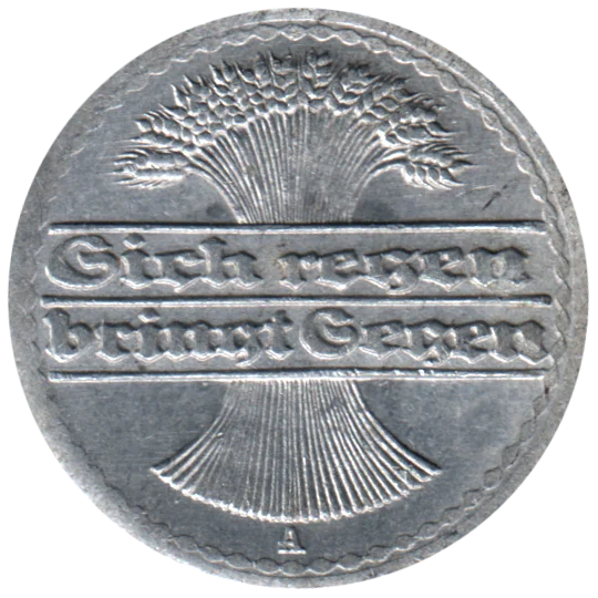 50 Reichspfennigs, 1922 Obverse