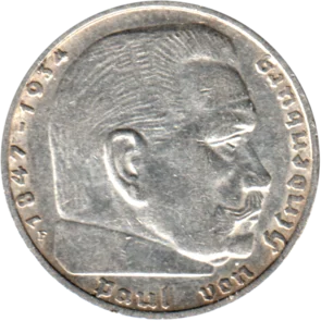 Preview 2 Reichsmarks, 1939 obverse