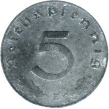 Preview 5 Reichspfennigs, 1941 reverse