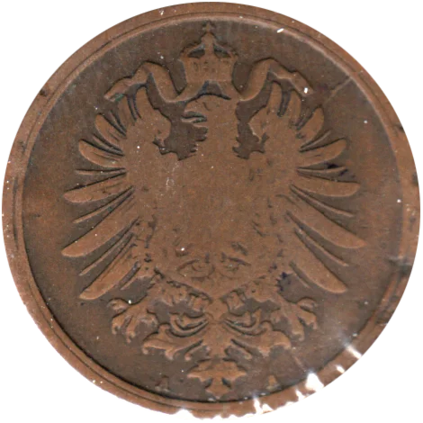 2 Reichspfennigs, 1874 Obverse