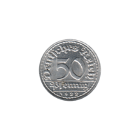 Preview 50 Reichspfennigs, 1922 reverse
