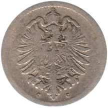Preview 5 Reichspfennigs, 1875 obverse