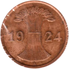 Preview 2 Reichspfennigs, 1924 obverse