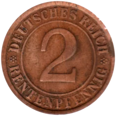Preview 2 Reichspfennigs, 1924 reverse