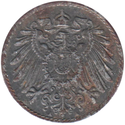 5 Reichspfennigs, 1918 Obverse