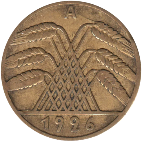 10 Reichspfennigs, 1926 Obverse