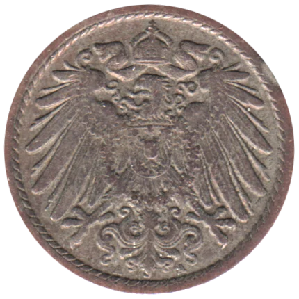 5 Reichspfennigs, 1907 Obverse
