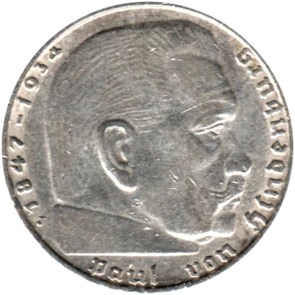 Preview 2 Reichsmarks, 1938 obverse