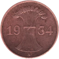 Preview 1 Reichspfennig, 1934 obverse
