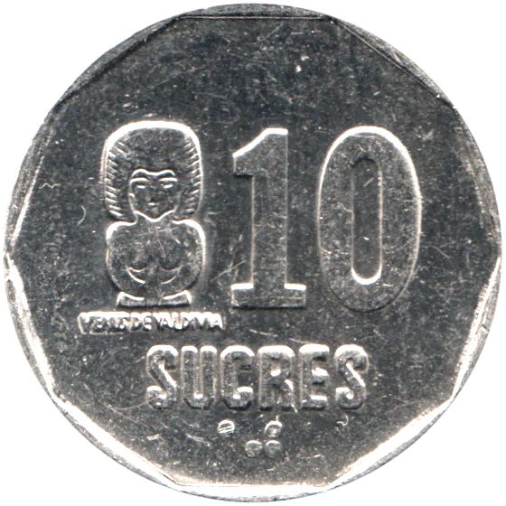 10 Sucres, 1991 Reverse