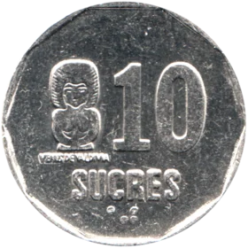 Preview 10 Sucres, 1991 reverse