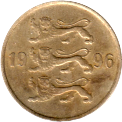 Preview 10 senti, 1996 obverse