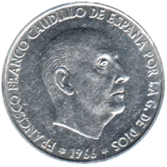 Preview 50 céntimos, 1969 obverse