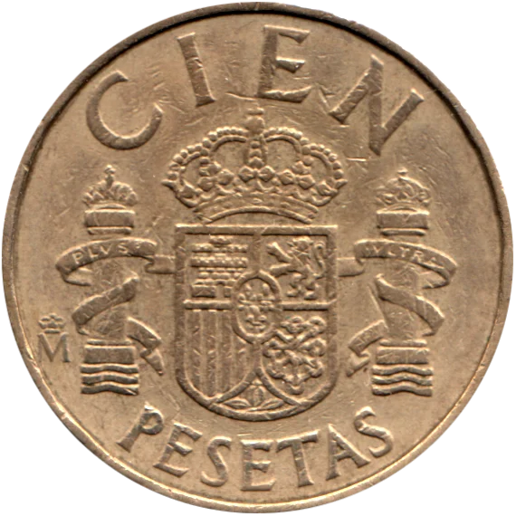 100 Pesetas, 1983 Reverse