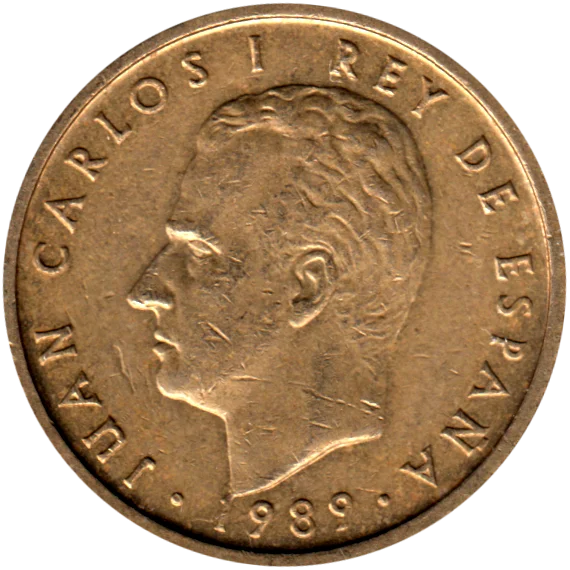 100 Pesetas, 1989 Obverse