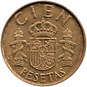 Preview 100 Pesetas, 1989 reverse