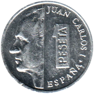 Preview 1 Peseta, 1992 obverse