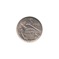 Preview 5 Pesetas, 1968 reverse