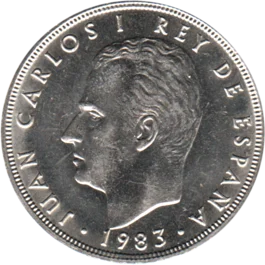 Preview 5 Pesetas, 1983 obverse