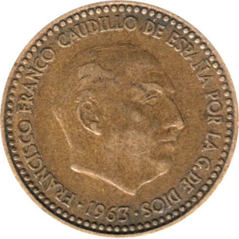 1 Peseta, 1963 Obverse