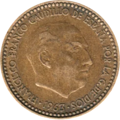 Preview 1 Peseta, 1963 obverse