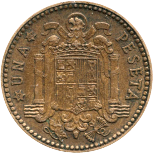 1 Peseta, 1963 Reverse