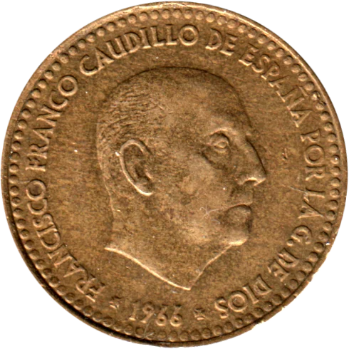 1 Peseta, 1967 Obverse