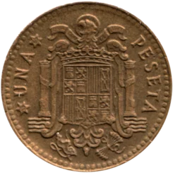 Preview 1 Peseta, 1967 reverse