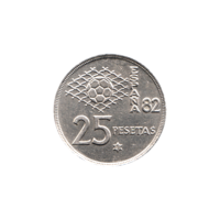 Preview 25 Pesetas, 1981 reverse