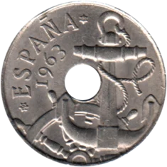 Preview 50 céntimos, 1964 obverse