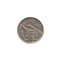 Preview 5 Pesetas, 1971 reverse