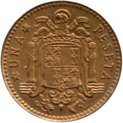 Preview 1 Peseta, 1977 reverse