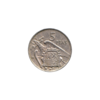Preview 5 Pesetas, 1960 reverse