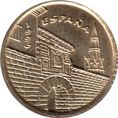 5 Pesetas, 1996 Obverse