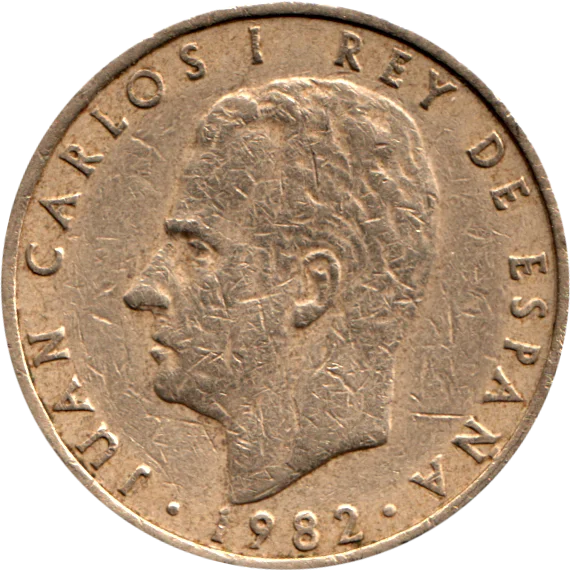 100 Pesetas, 1982 Obverse
