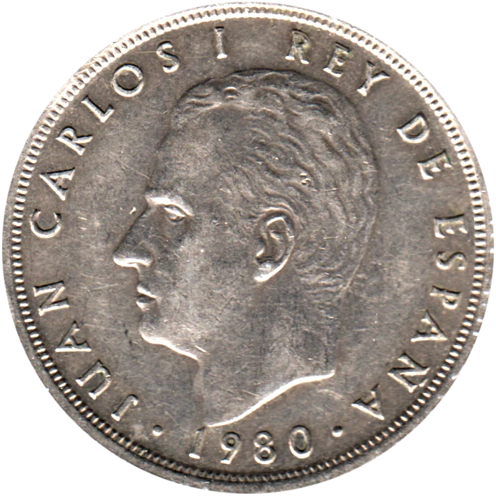 50 Pesetas, 1980 Obverse