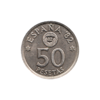 Preview 50 Pesetas, 1980 reverse