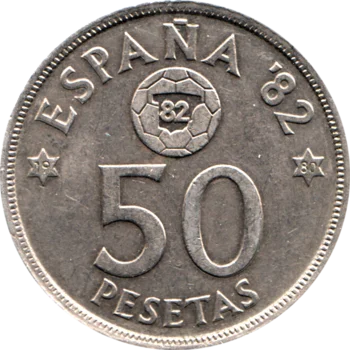 Preview 50 Pesetas, 1980 reverse