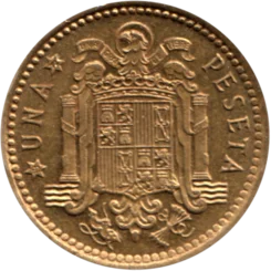 Preview 1 Peseta, 1972 reverse